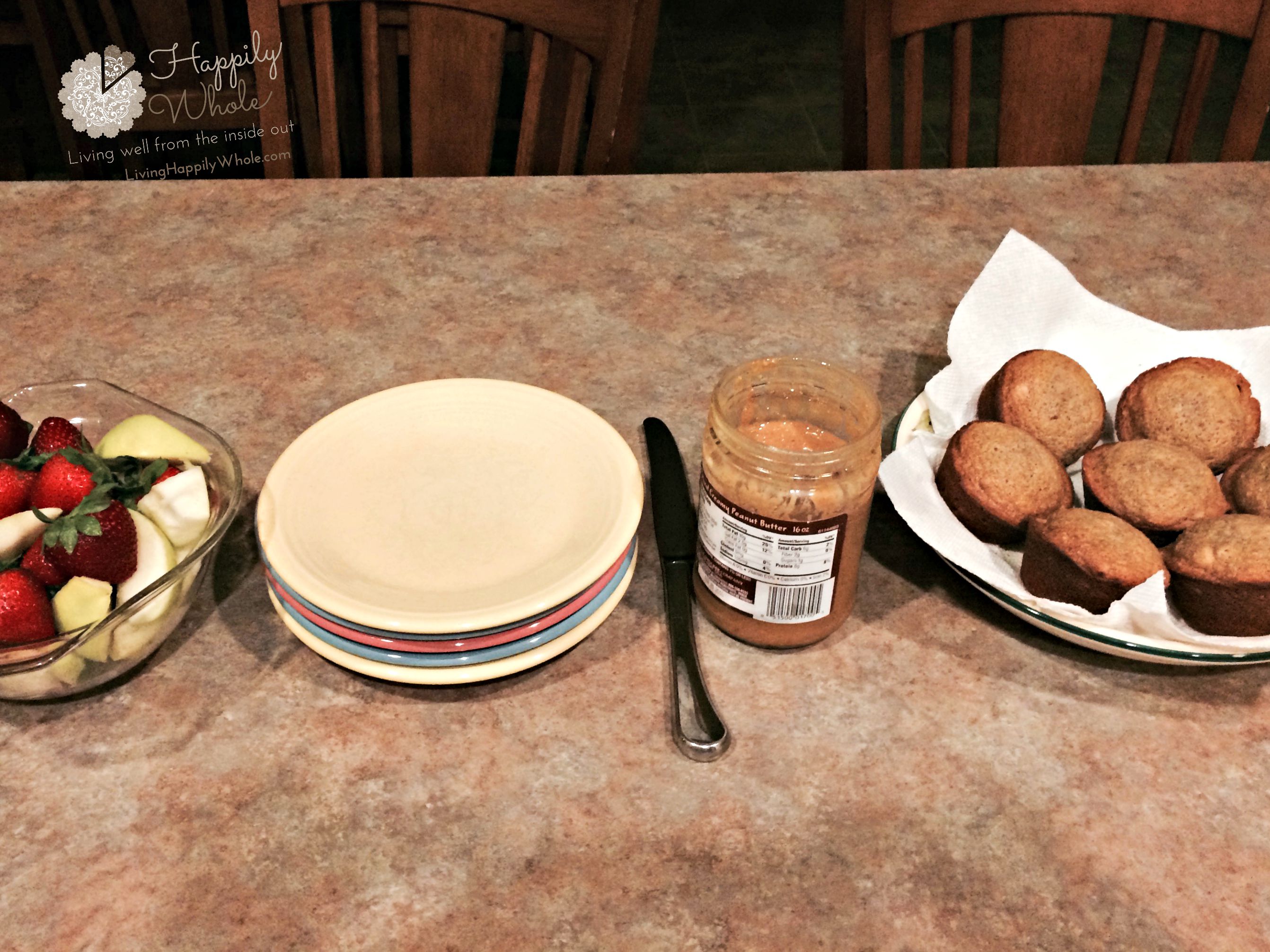 Banana muffins before school...What they all woke up to