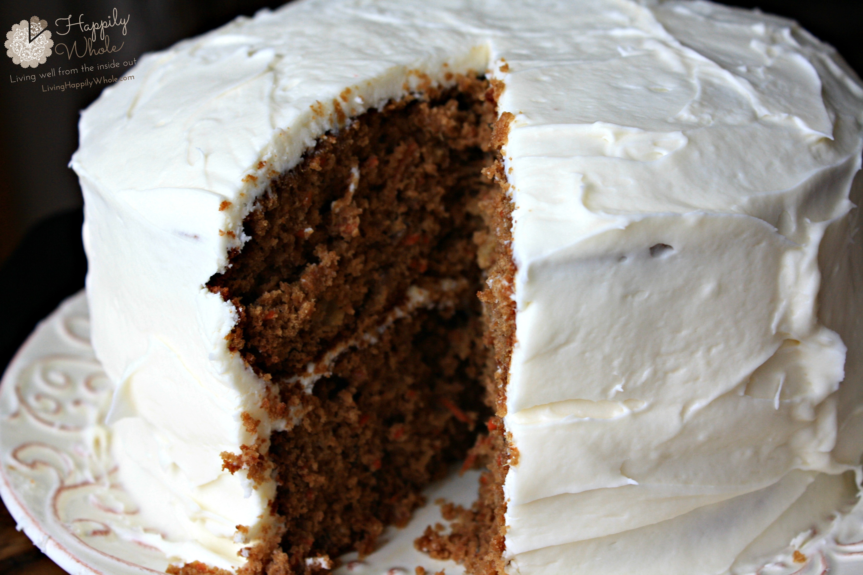 Makeover Carrot Cake with Cream Cheese Frosting