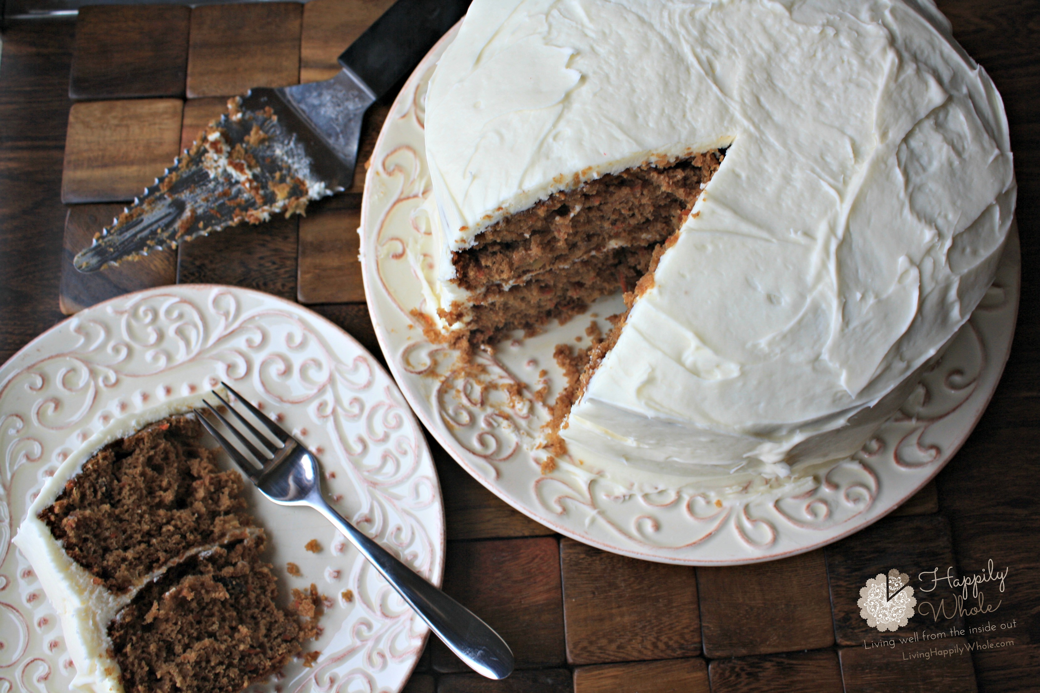 Makeover Carrot Cake with Cream Cheese Frosting