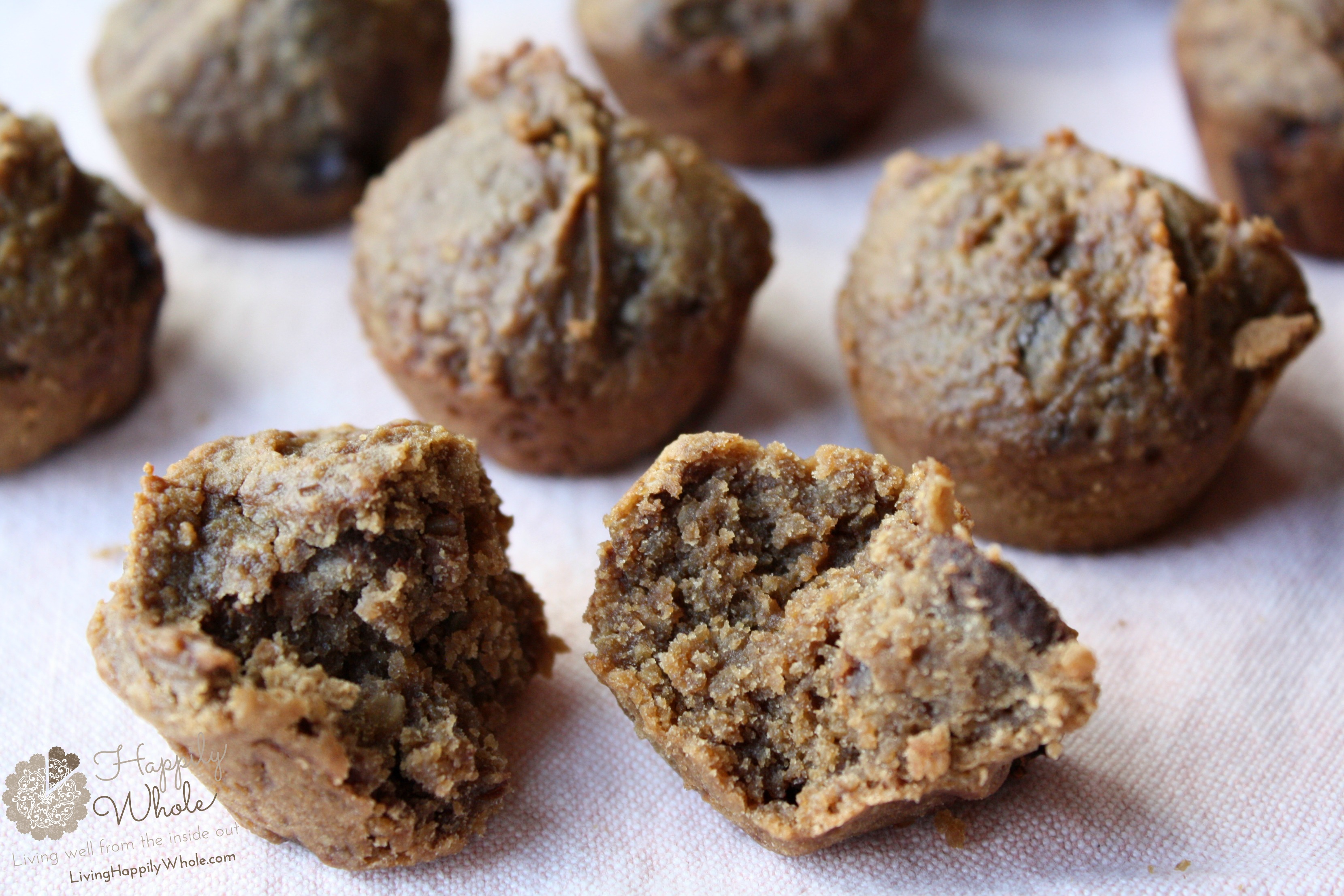 Chocolate, Chick Pea Mini Cookie-Cupcakes