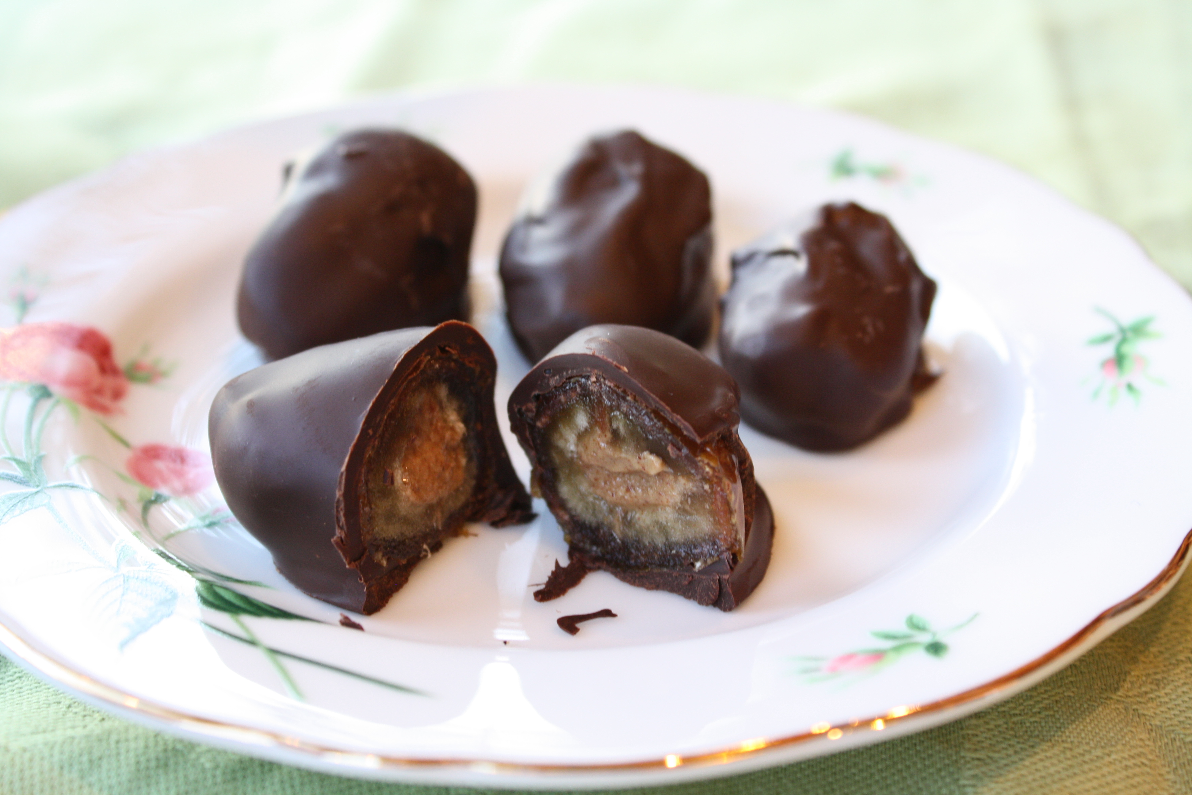 Decadent Dates- on a plate