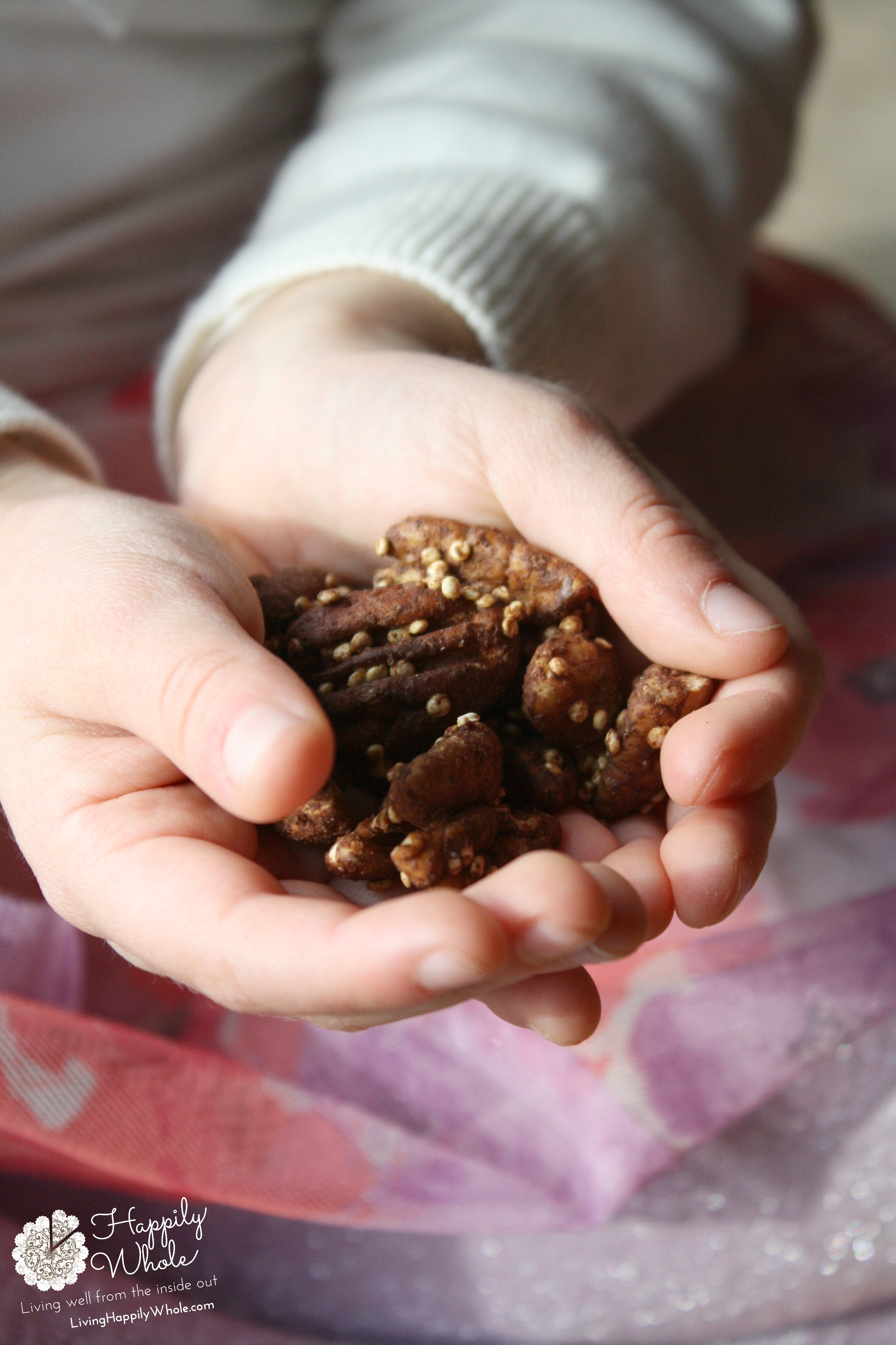 Roasted Pecans with Quinoa