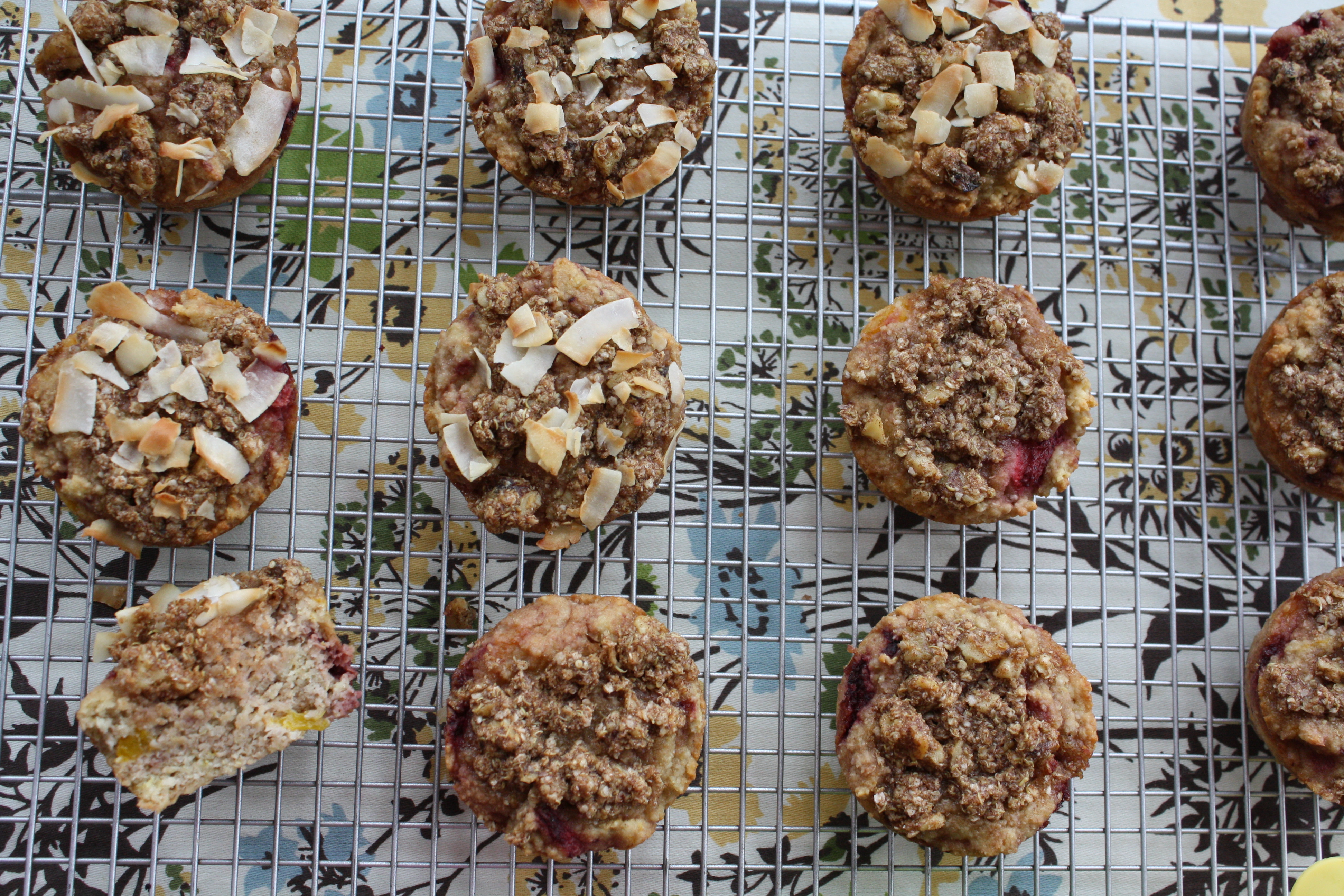 Grain Free Strawberry Mango Muffins