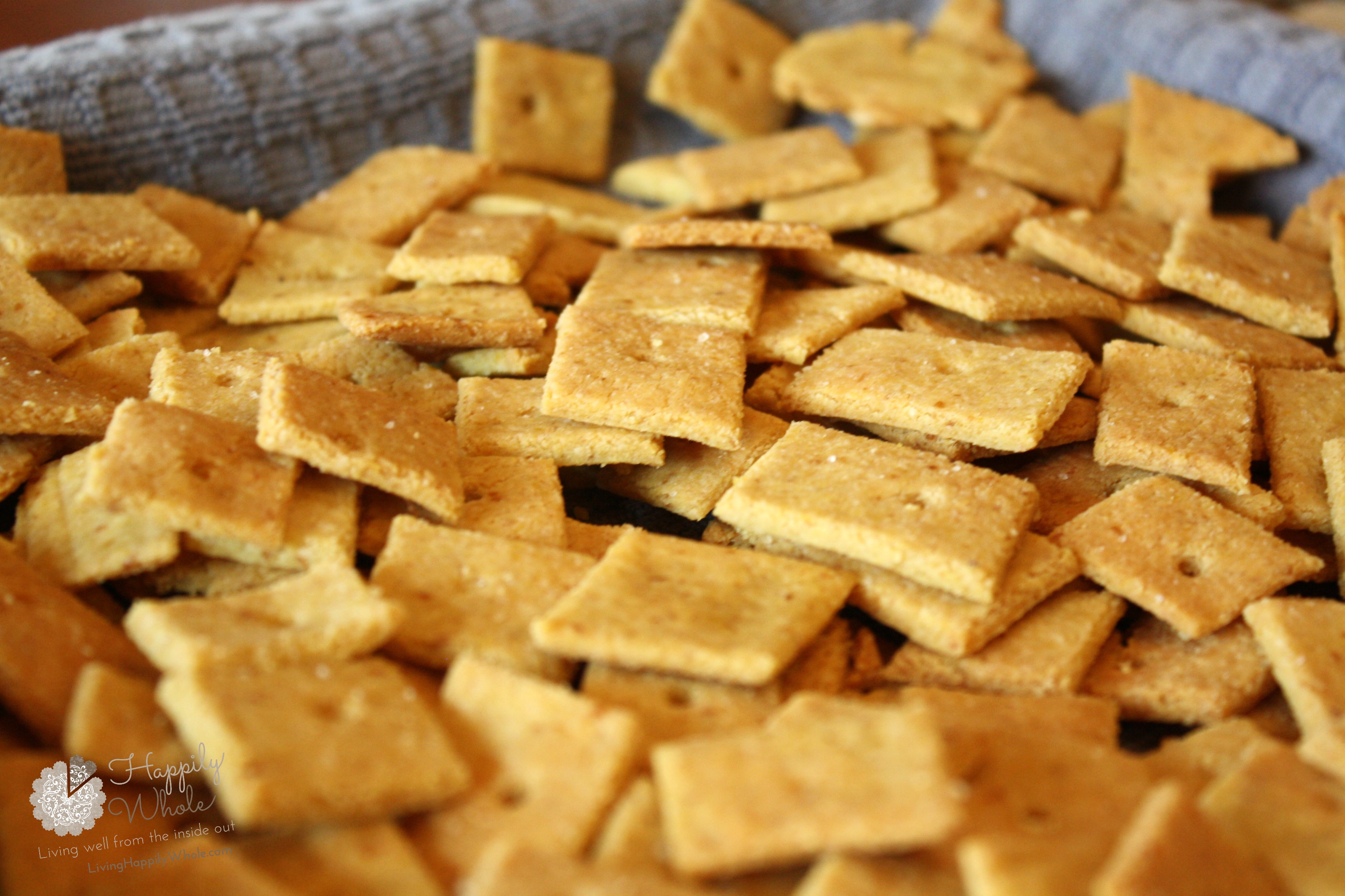 Easy Cheesy Crackers, gluten and grain free