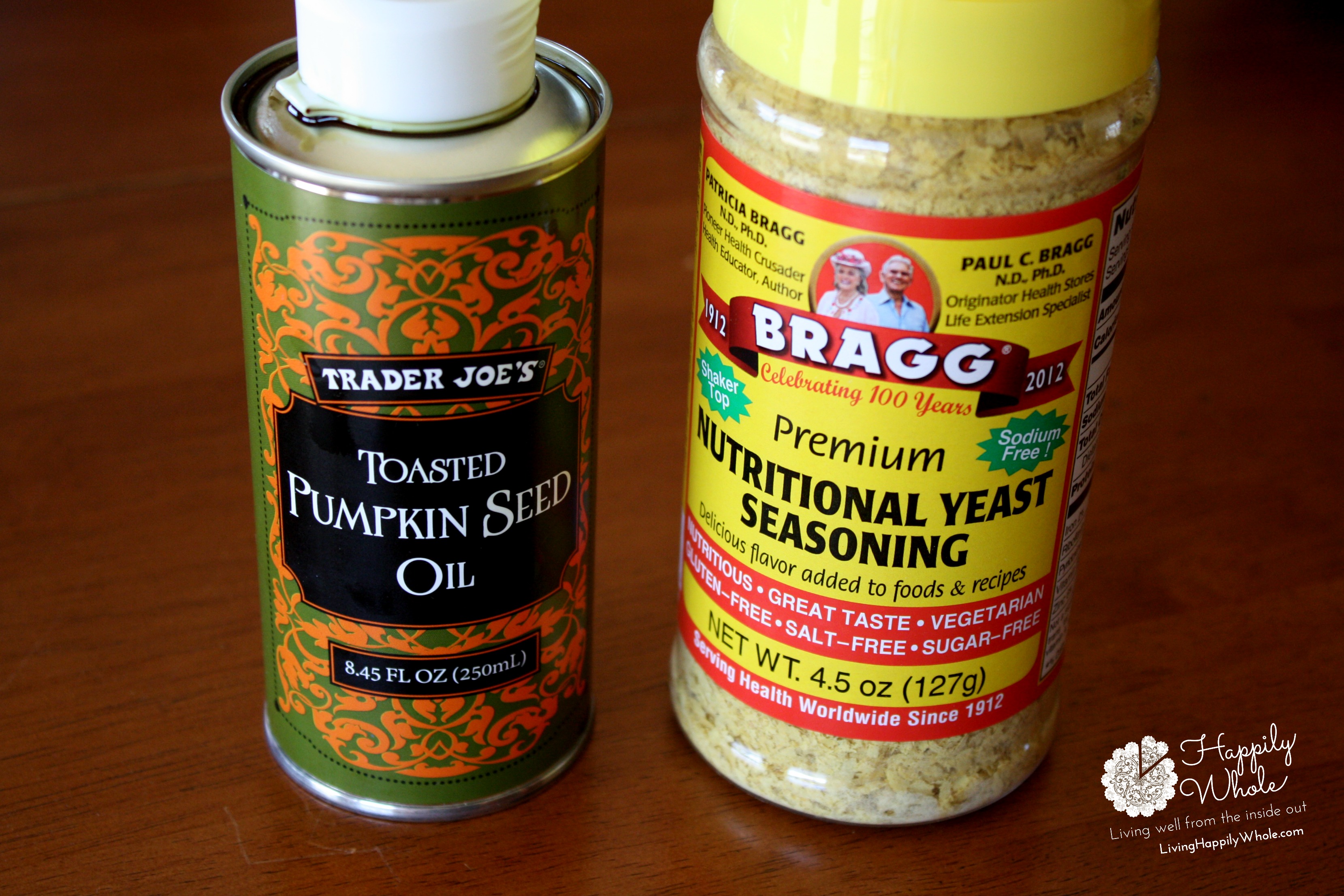 Nutritional yeast and toasted pumpkin seed oil