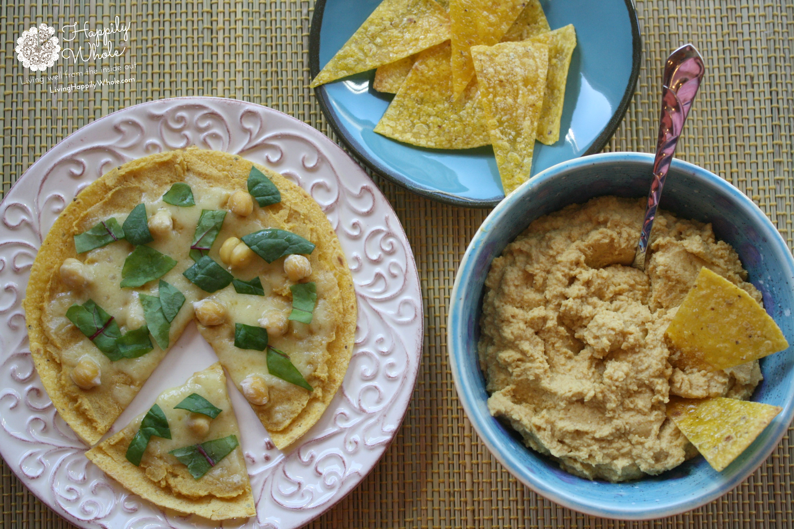 Pumpkin Hummus and a Healthy Tortilla Lunch