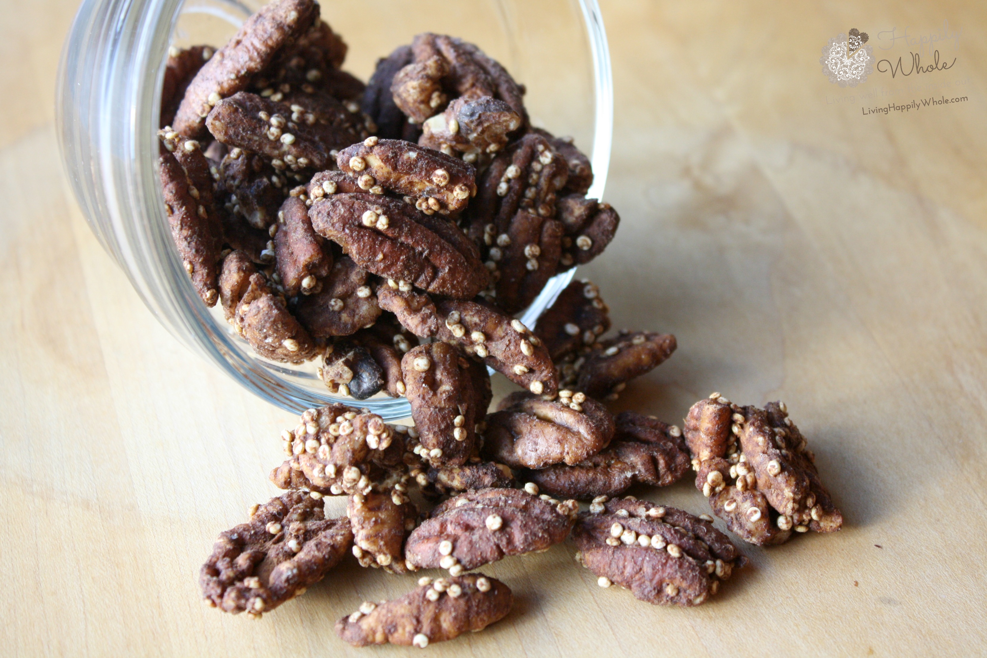 Roasted Pecans with Quinoa