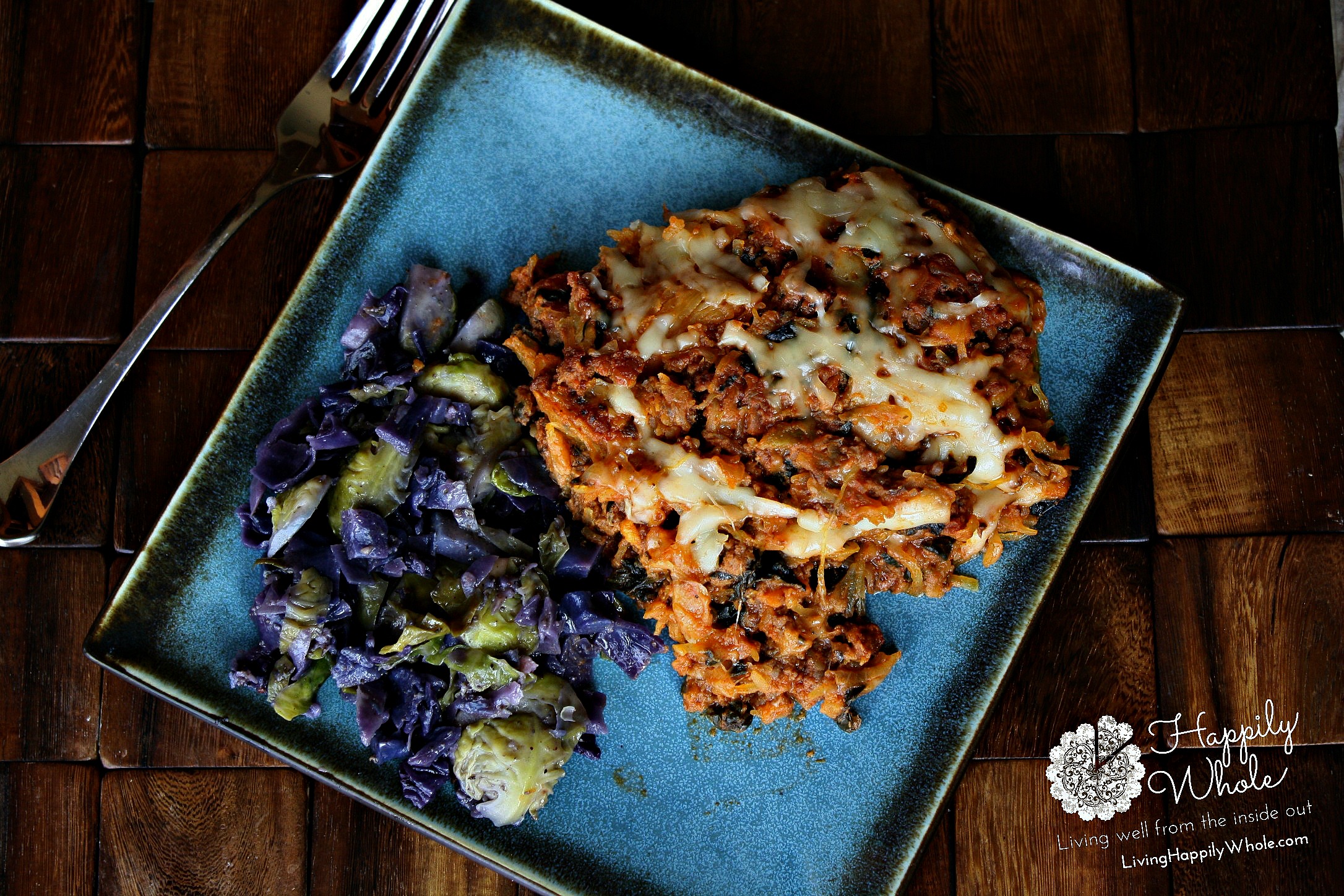 spaghetti squash, beef, cheese bake