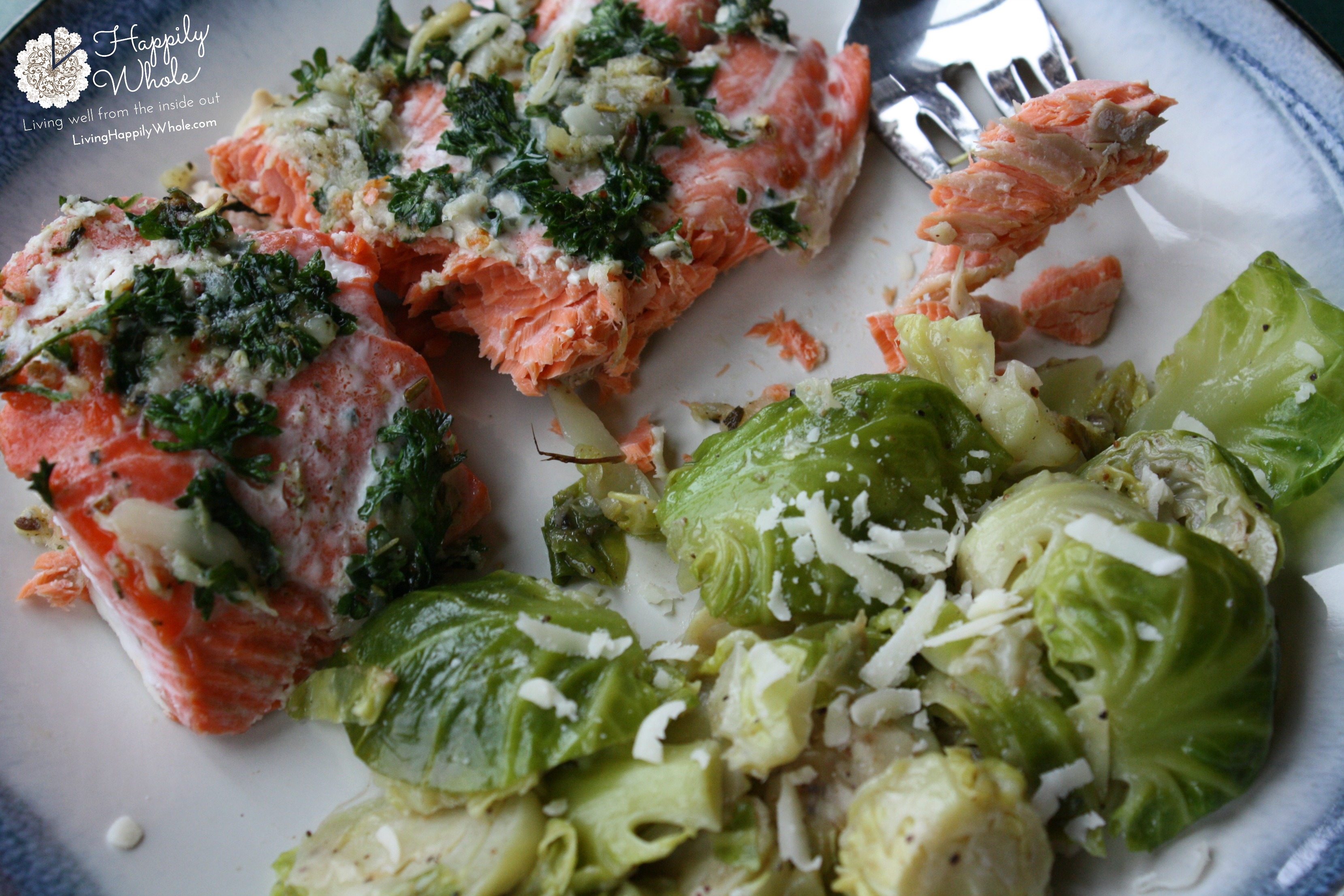 Salmon and Brussels Sprouts