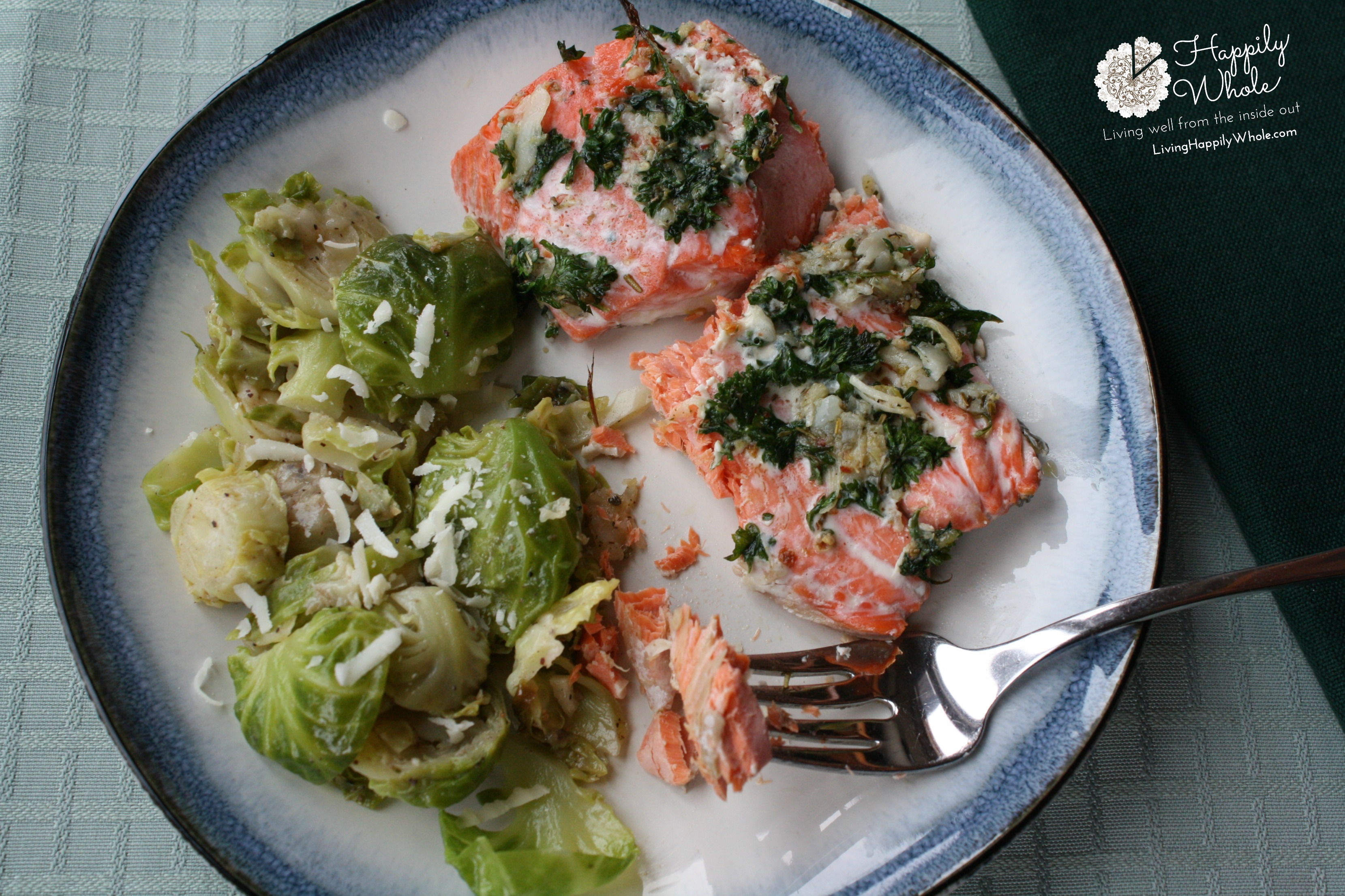 Salmon and Brussels Sprouts