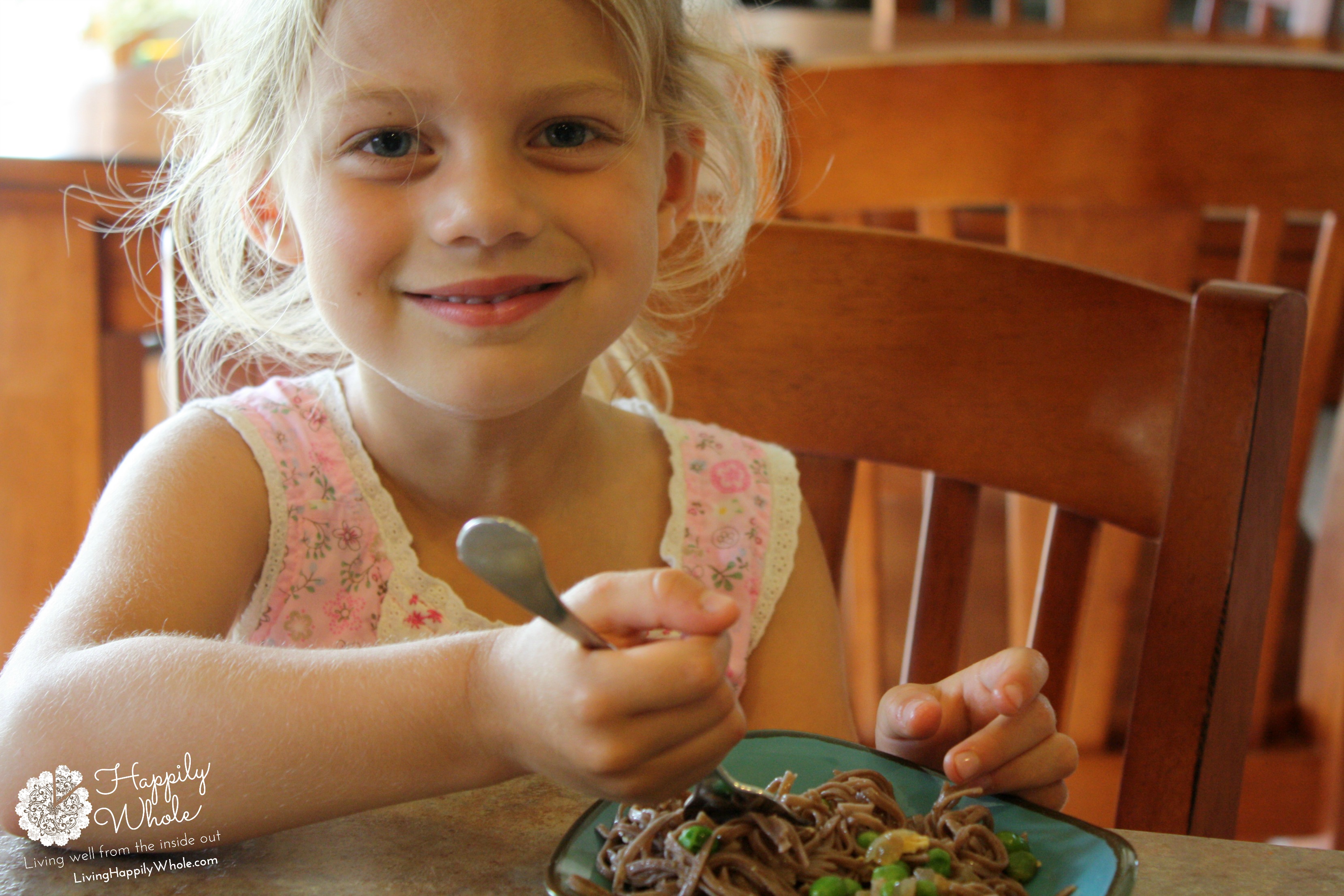 Spring Pea and Tofu Stir Fry with Soba Noodles, Evelyn Loves it!