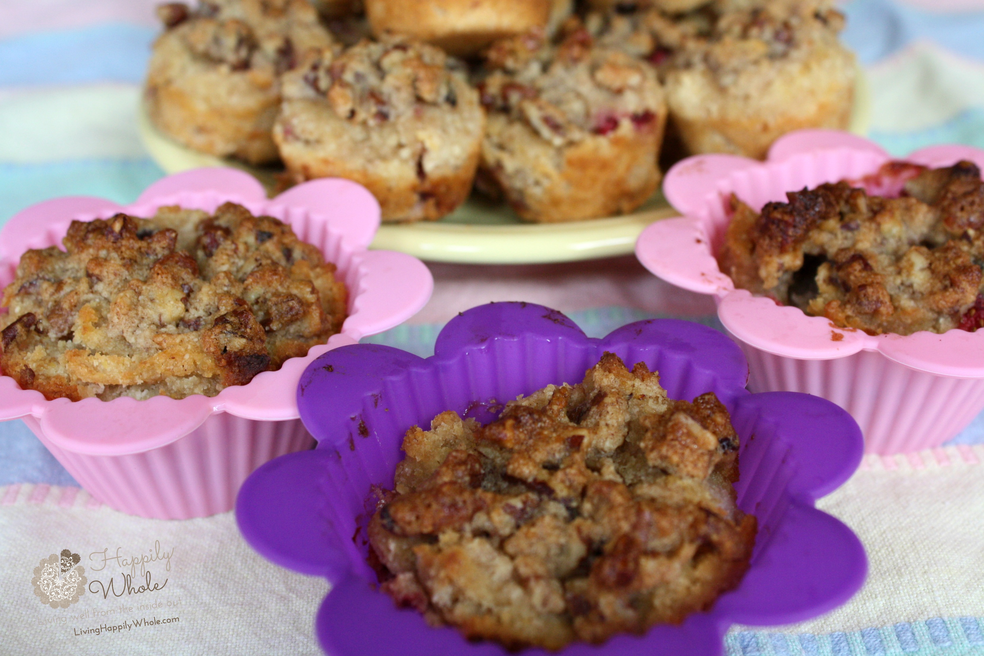 Grain Free, coconut, almond Strawberry Muffins