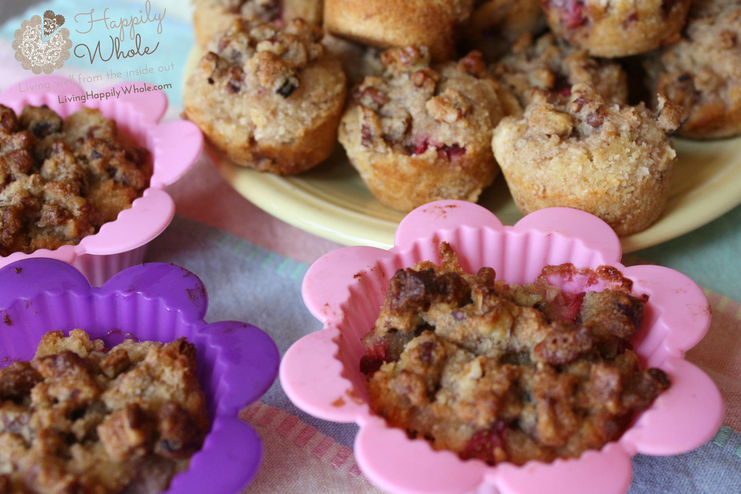 Grain Free, coconut, almond Strawberry Muffins