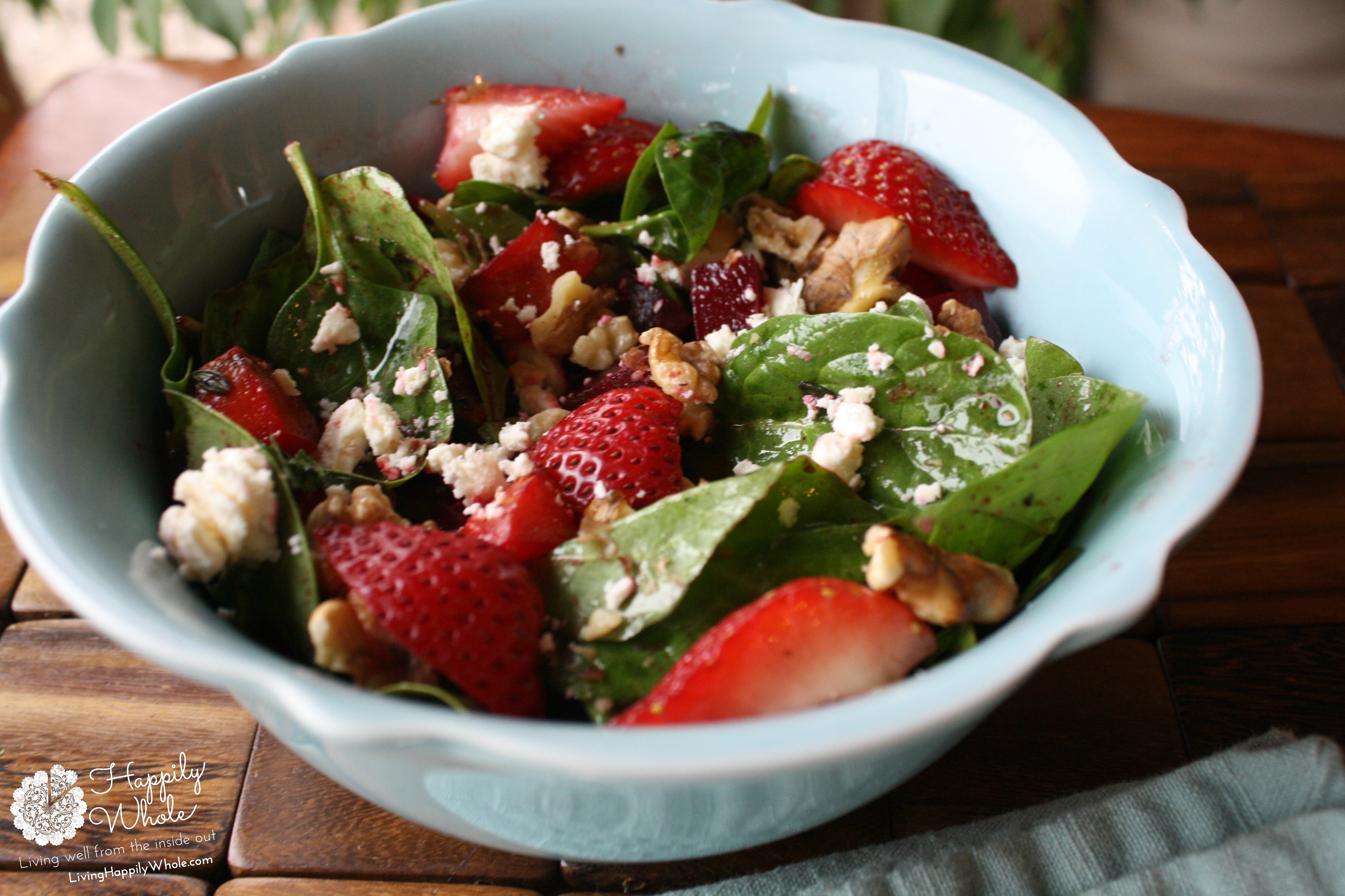 Strawberry Beet Salad with Homemade Balsamic 