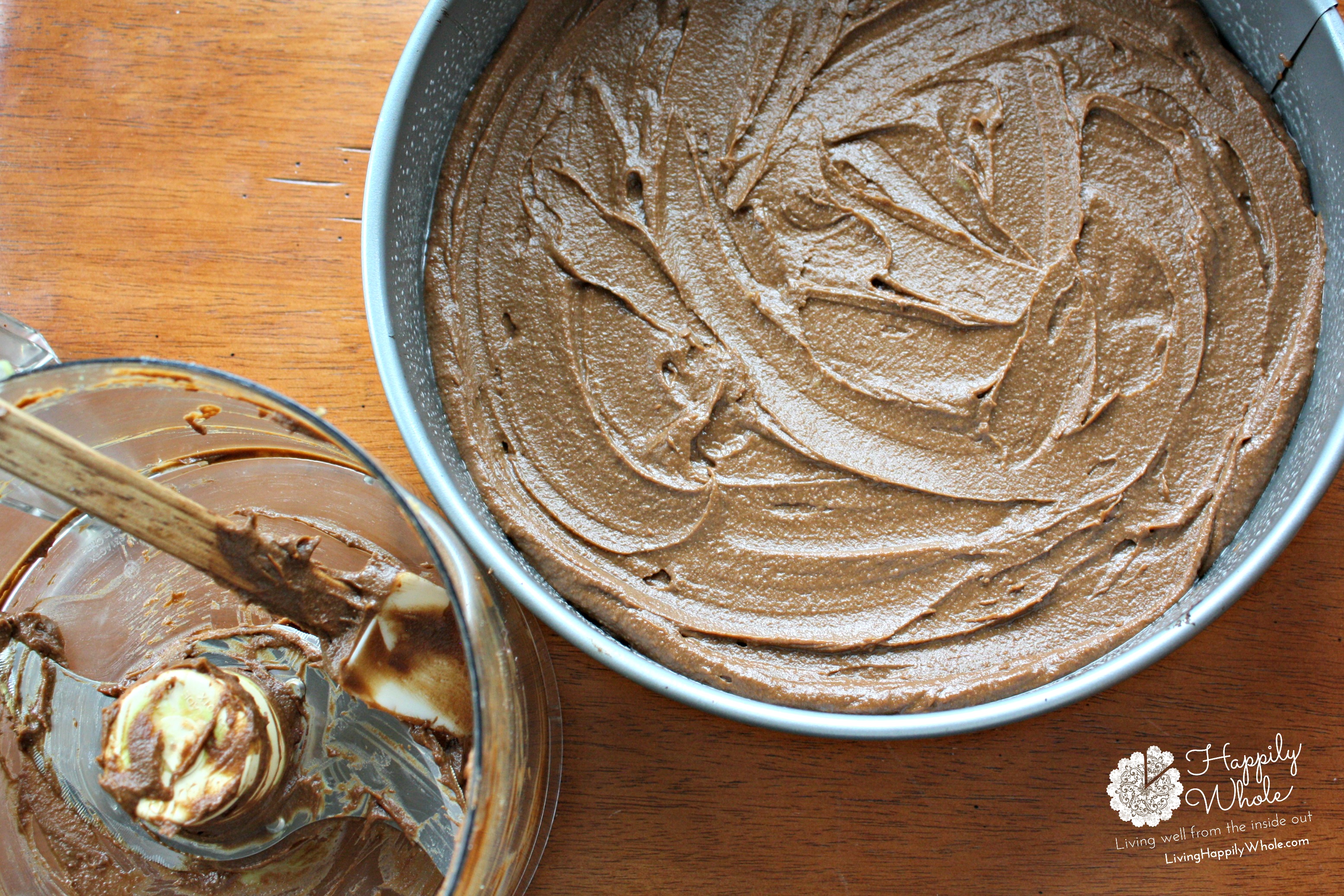 Sweet potato, avocado brownie batter