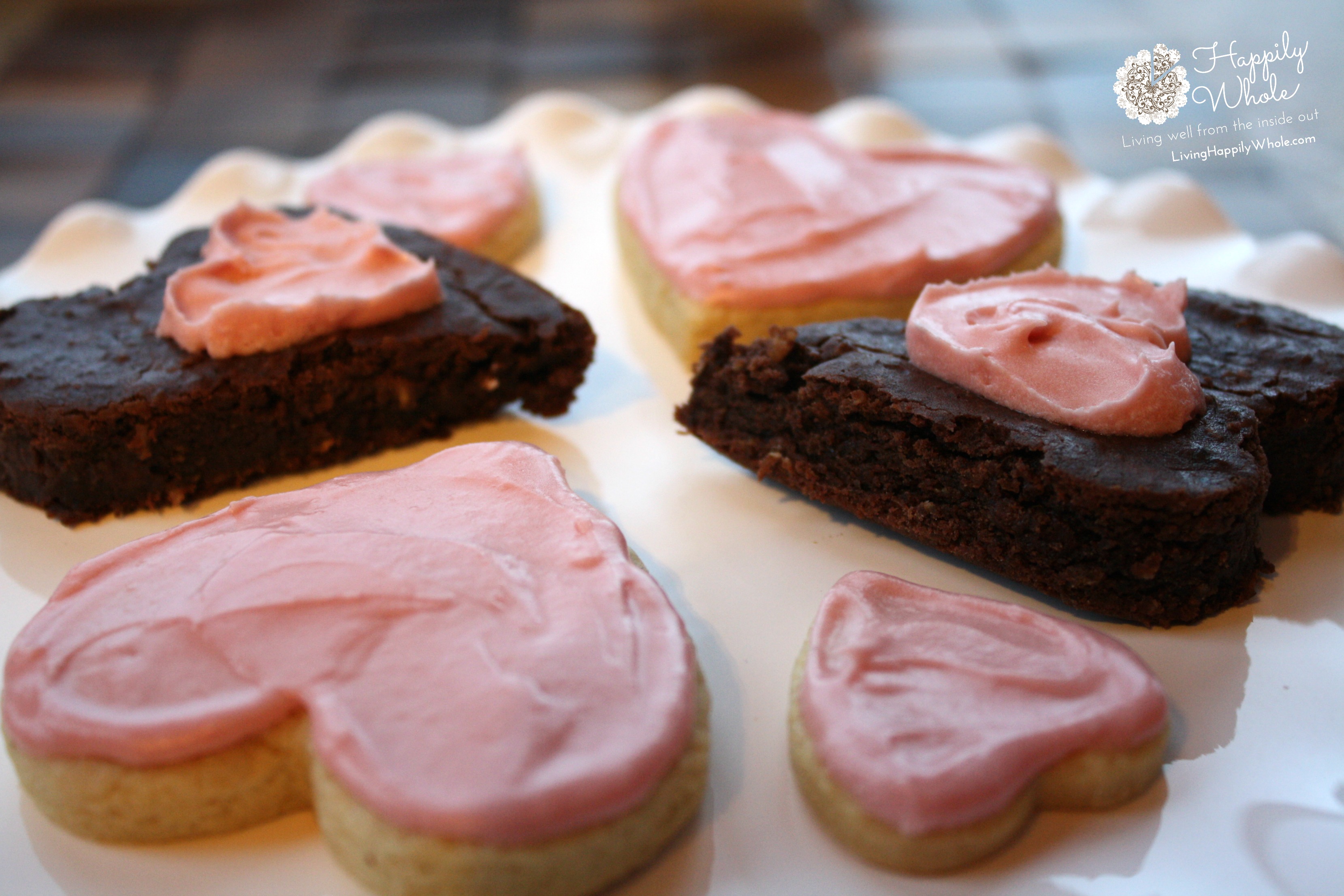 The Black Bean Brownies for a Valentine's Day kindergarten treat