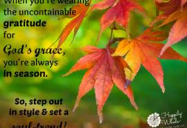 God's Grace and Gratitude