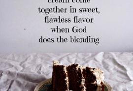 Let God do your blending