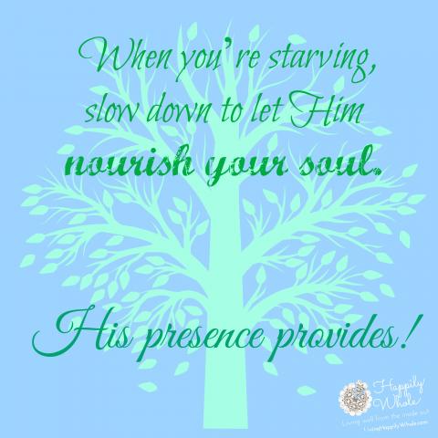 His presence provides