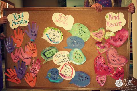 Kind Hands, Kind Words, Kind Heart Bulletin Board