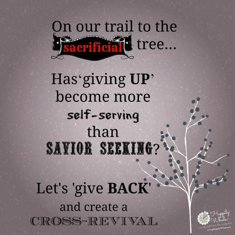 Make a reverse sacrifice so we can all create a cross revival!
