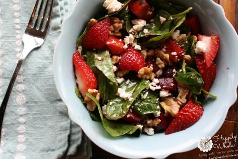 Strawberry Beet Salad with Homemade Balsamic 