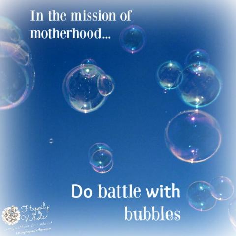 bubbles and motherhood