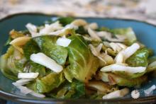 Walnut oil Sauteed Brussels Sprouts