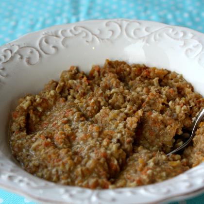 Carrot Cake Steel Cut, Overnight Oats