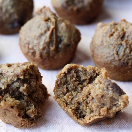 Chocolate, Chick Pea Mini Cookie-Cupcakes