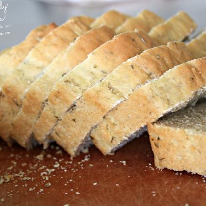 Homemade herb bread with Einkorn flour