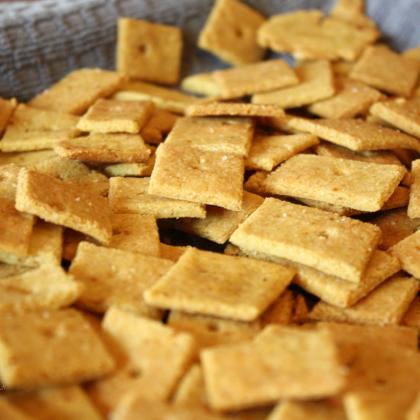 Easy Cheesy Crackers, gluten and grain free