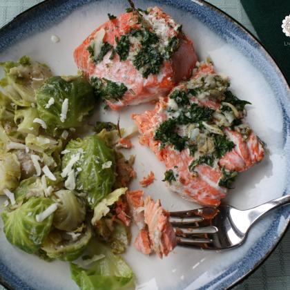 Salmon and Brussels Sprouts