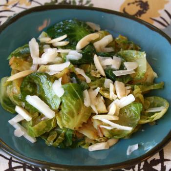 Walnut oil Sauteed Brussels Sprouts