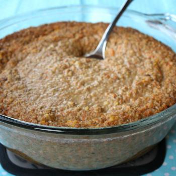 Carrot Cake Steel Cut, Overnight Oats--baked