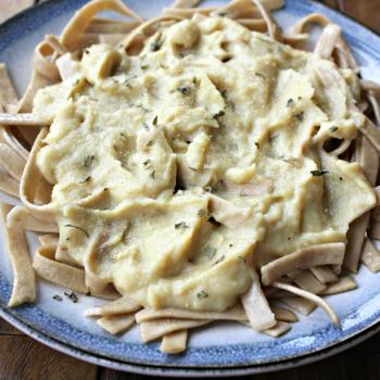 Cauliflower Alfredo Sauce, vegan and gluten free