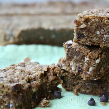 Gluten Free, Chocolate Chip, Quinoa Breakfast Bars