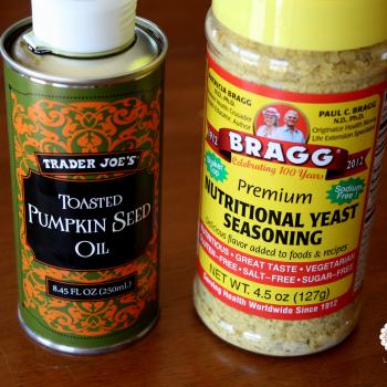 Nutritional yeast and toasted pumpkin seed oil