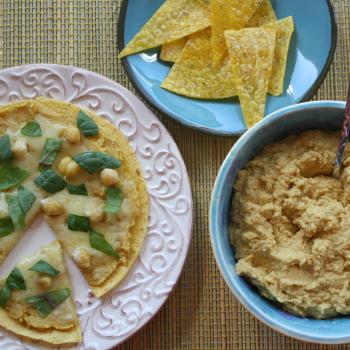 Pumpkin Hummus and a Healthy Tortilla Lunch