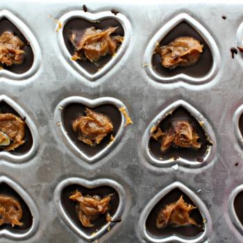 Salted Caramel Dark Chocolates in the tins