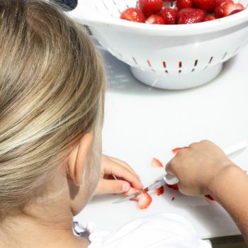 Kids can help with food preparation 