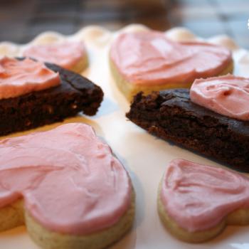 The Black Bean Brownies for a Valentine's Day kindergarten treat