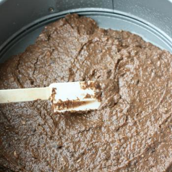 What the black bean brownie batter looks like