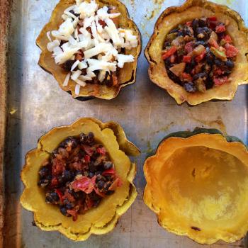 Vegetarian Stuffed Acorn Squash