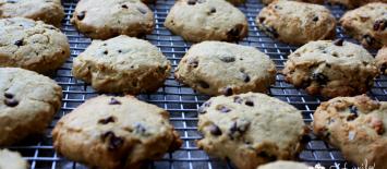 Breakfast cookies, gluten free, chickpea flour, oats