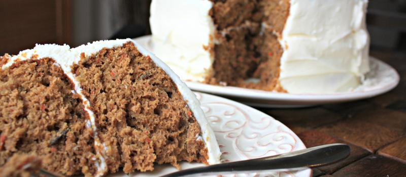 Makeover Carrot Cake with Cream Cheese Frosting