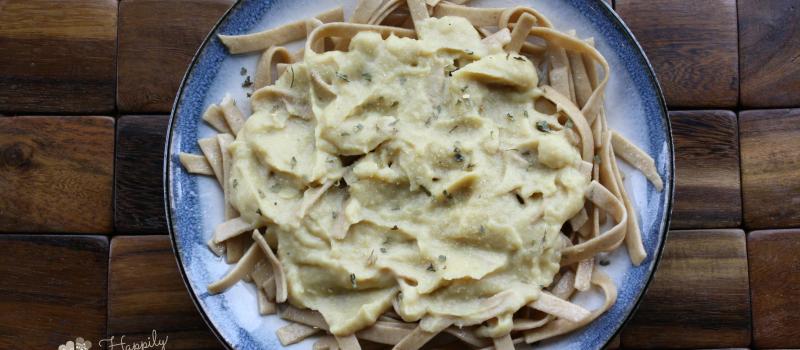 Cauliflower Alfredo Sauce, vegan and gluten free