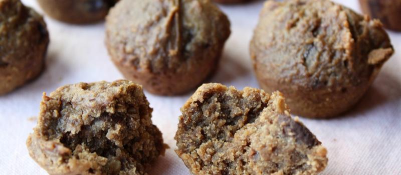 Chocolate, Chick Pea Mini Cookie-Cupcakes