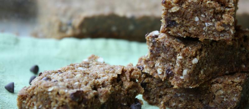 Gluten Free, Chocolate Chip, Quinoa Breakfast Bars