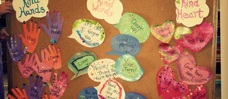 Kind Hands, Kind Words, Kind Heart Bulletin Board